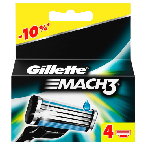 Ածելի «Gillette Mach 3 » 4հատ